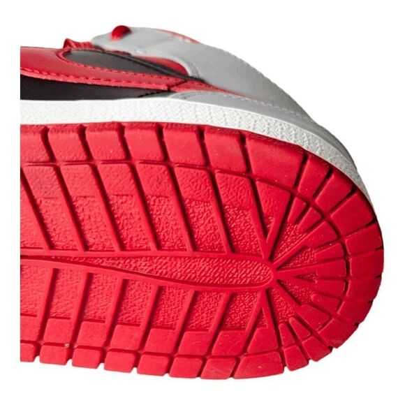 NIKE Air Jordan 1 Mid 'Fire Red' GS Sneakers Size 6Y/W7.5 - Picture 10 of 10